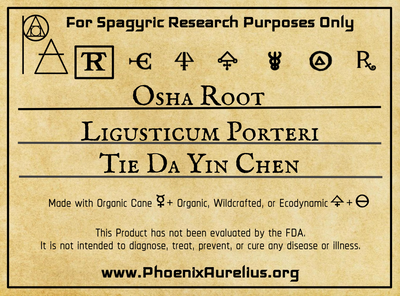 Osha Root Spagyric Tincture