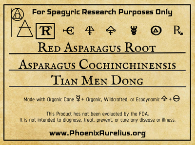 Red Asparagus Root Spagyric Tincture