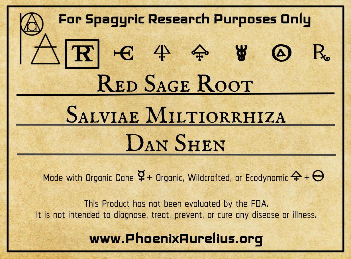Red Sage Root Spagyric Tincture