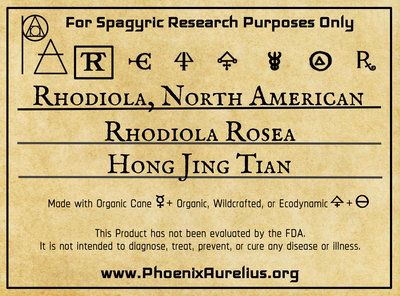 Rhodiola, North American, Spagyric Tincture