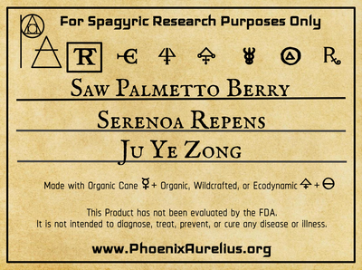 Saw Palmetto Berry Spagyric Tincture