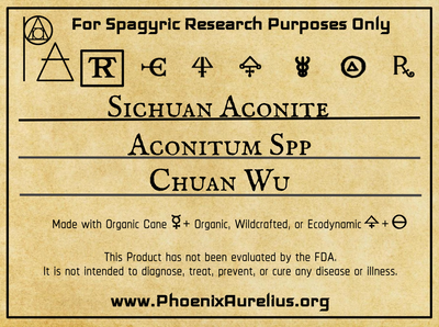 Sichuan Aconite Spagyric Tincture