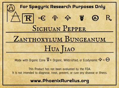 Sichuan Pepper Spagyric Tincture