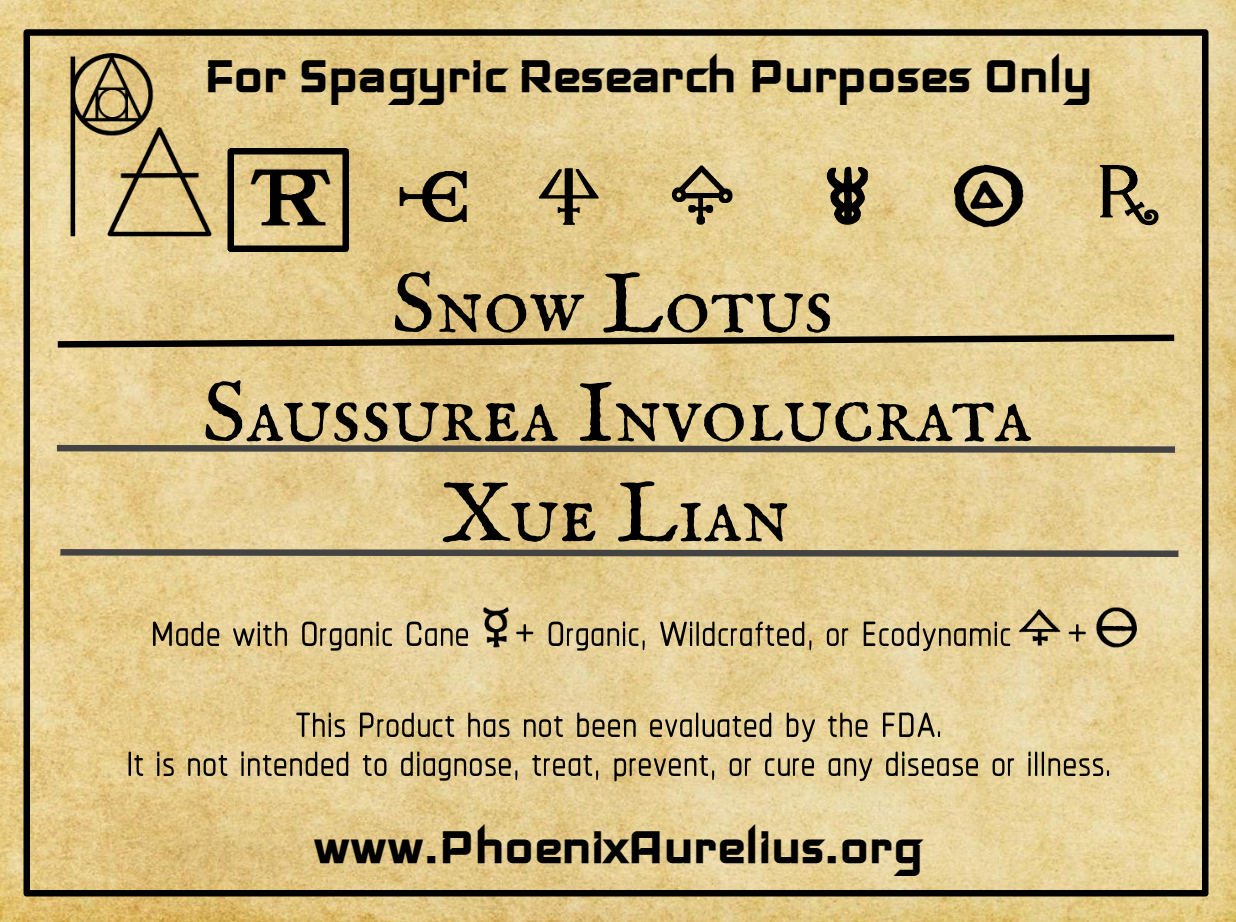 Snow Lotus Spagyric Tincture