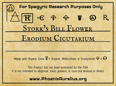 Stork's Bill Flower Spagyric Tincture
