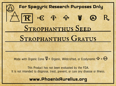 Strophanthus Seed Spagyric Tincture