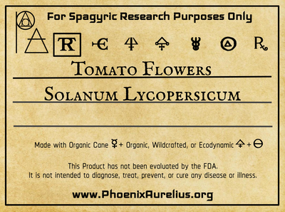 Tomato Flowers Spagyric Tincture (Clearance)