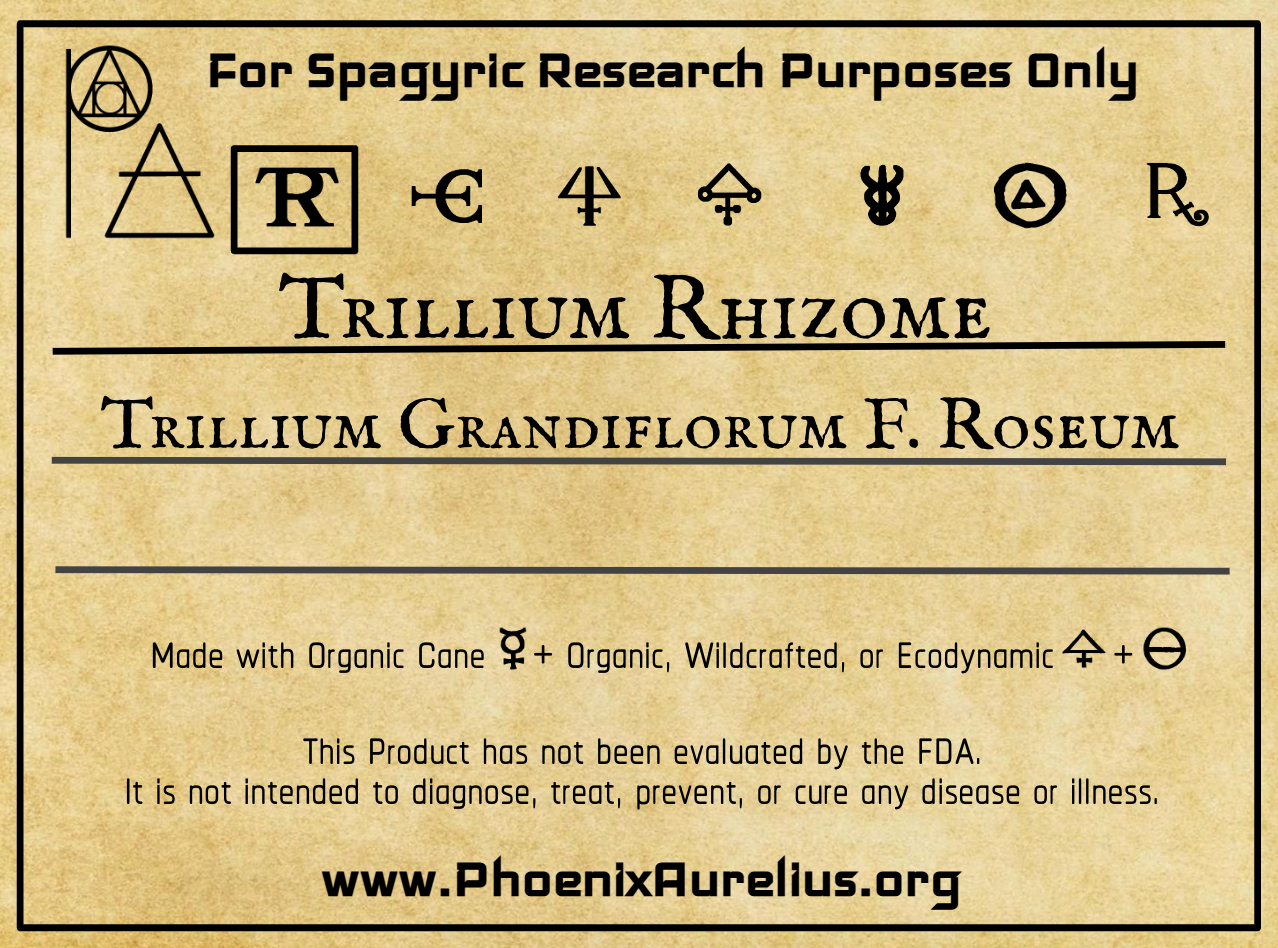 Trillium Rhizome Spagyric Tincture