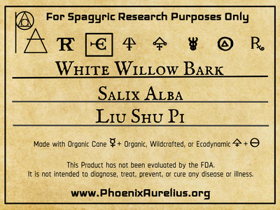 White Willow Bark Spagyric Elixir